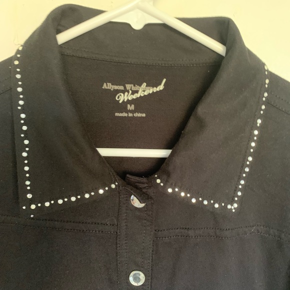 New black studded and jeweled jacket size M - Picture 4 of 6